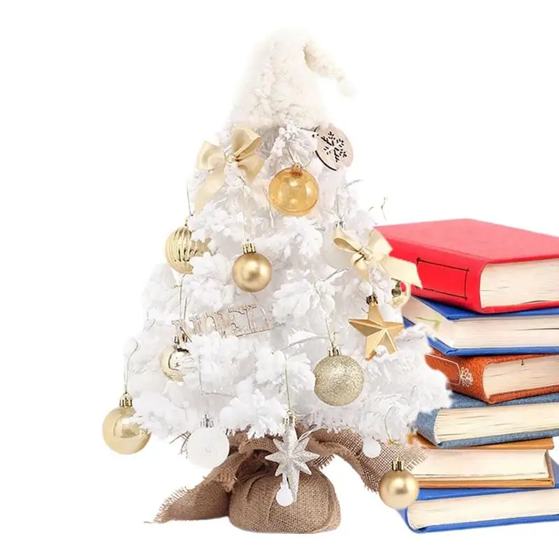 

Модель рождественской елки, настольное украшение для рождественской елки, из ПВХ и металла, Маленькая Рождественская елка для кухонного стола, дома
