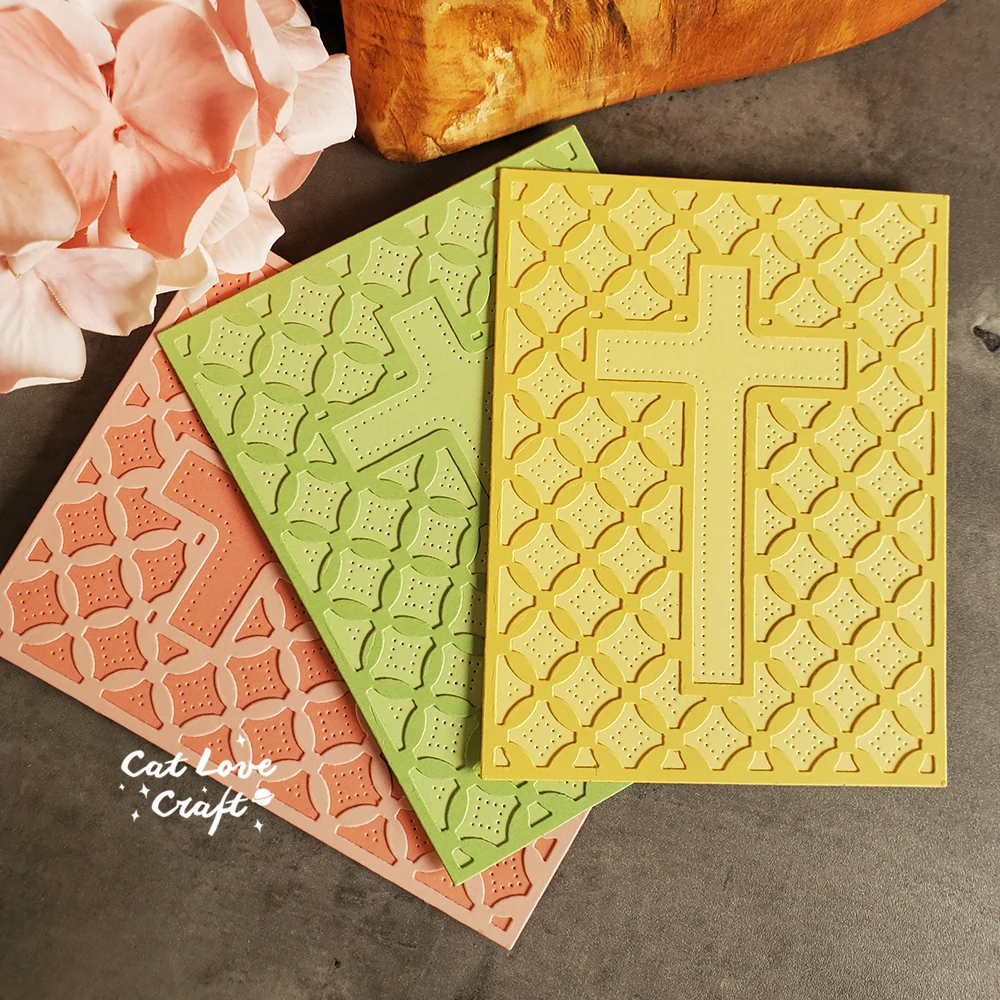 Description Picture 4 of itemCatlove Crucifix Background Easter Metal Cutting Dies Scrapbooking Stencil Die Cuts Card Making DIY Craft Embossing New For 2023