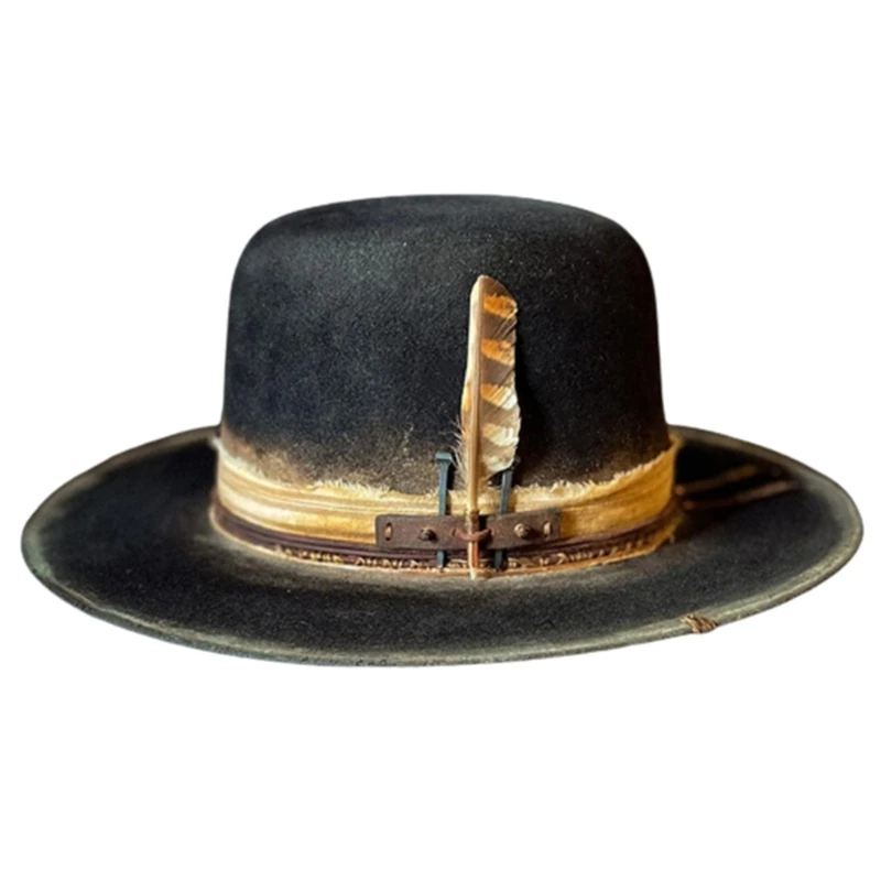 

Шерстяная фетровая панама унисекс, маскарадные шары, шляпа Fedora, шляпа для ролевых игр, вечеринка