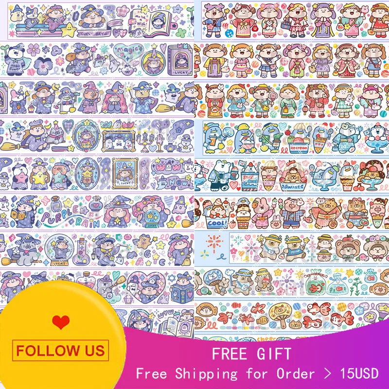

1 loop Meatball Journal Washi Tape Garden Party Series