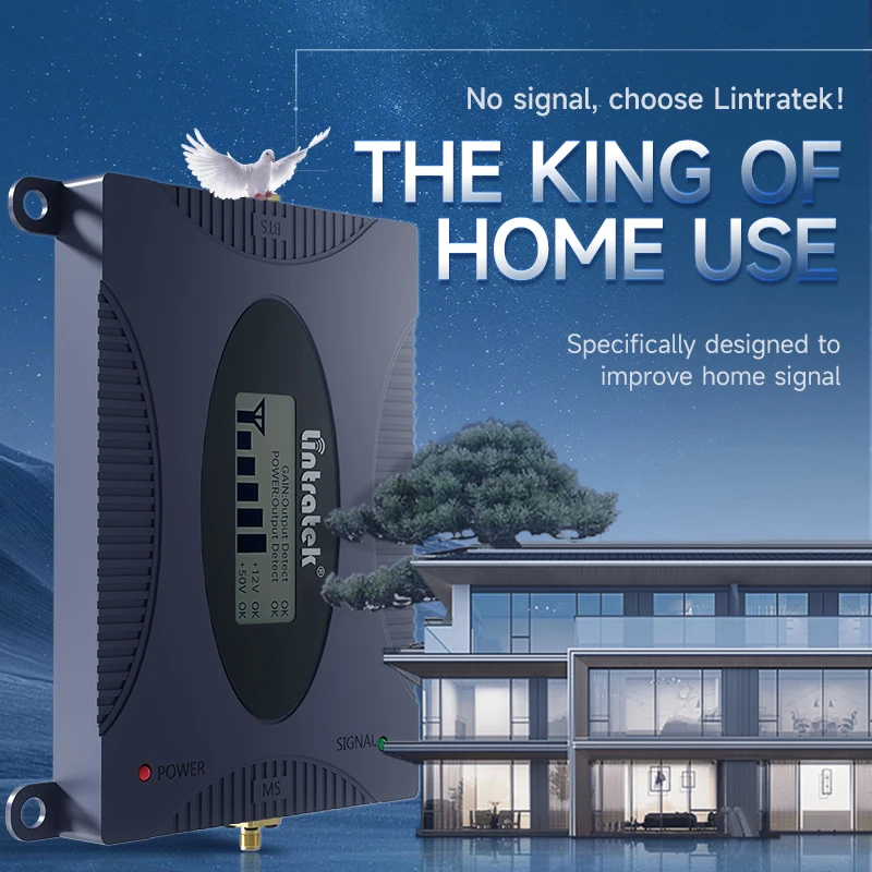린트라텍 4G 셀룰러 증폭기 러시아 GSM 900 DCS 1800 WCDMA 2100 CDMA LTE 2G 3G 4G 신호 증폭기 휴대폰 부스터 세트