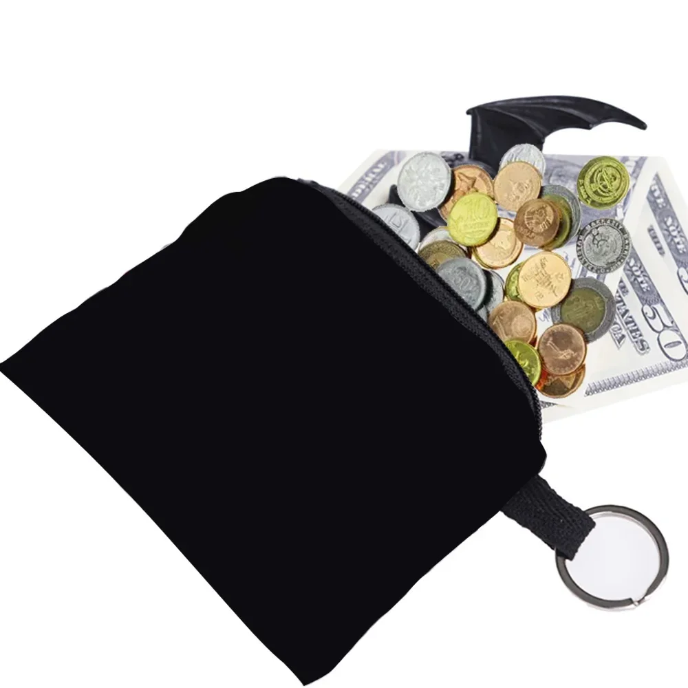 Wallet Canvas Coin Purse clutches earphone organizers small makeup bags skull pattern series zipper purse credit card holder