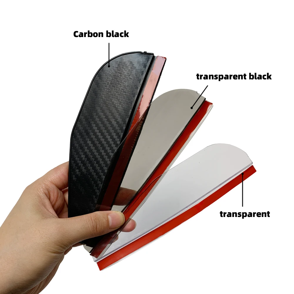Carbon Fiber Rearview Mirror Rain Visor and Sun Shade Protector