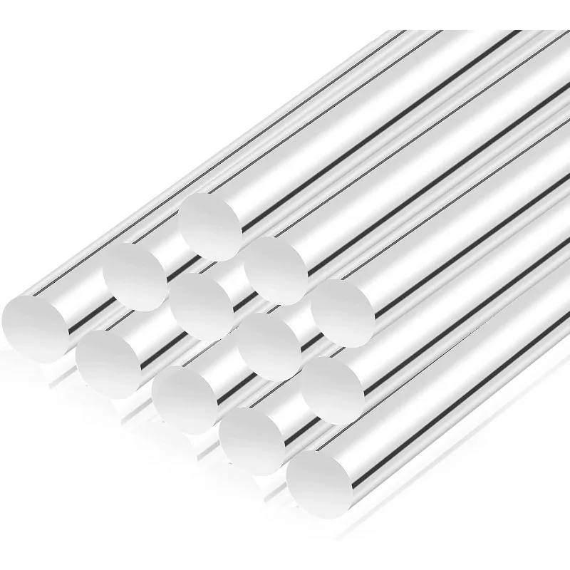 Naxilai 1PC 12Inch Acrylic Dowel Rods for DIY Craft 0.5 Inch Diameter Acrylic Round Rod Clear Dowel Rod for Plant Stakes