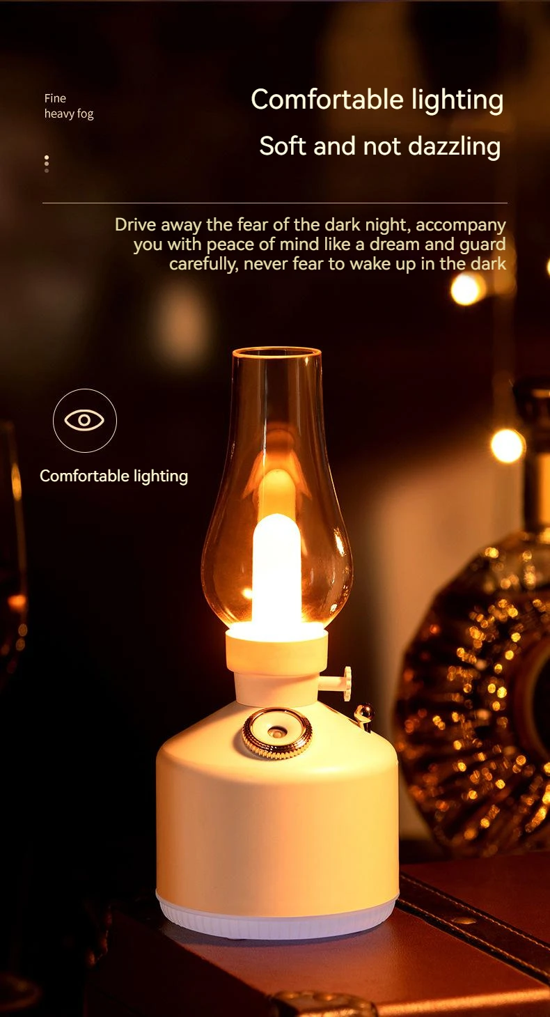 Umidificador Led Atmosfera Sense Bedside Lâmpada Carregamento Sem Fio Água Névoa Difusor