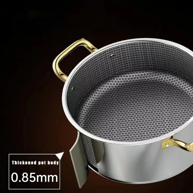 Honeycomb Stainless Steel Soup Pot 3