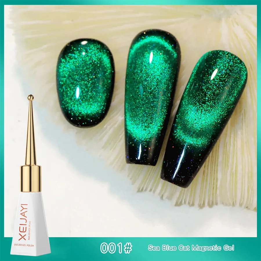 XEIJAYI Cat Eye Edelstein Gel Nagellack Keramik Magnetgel UV Semi-permanenter Lack Nagelzubehör für Profis – Detail 3