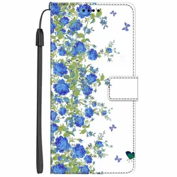 Elegant Leather Flip Wallet Cover - Premium Phone Case with Cat Design - S24 (6)