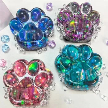 Taba Squishy Cat Paw Squeeze Toys Kawaii Sticky Squishies Fidget Toys for Birthday Party Favors Novelty Things for Kids Adults 1
