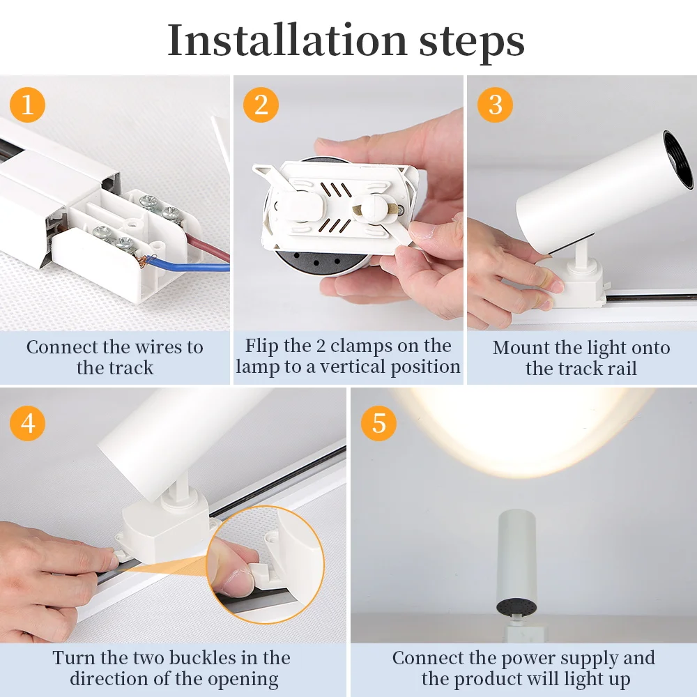 LED Track Lamp Remote Control Available Dimming Rail Lighting Home Decoration Kitchen Living Room Clothing ShopDecor Track Light