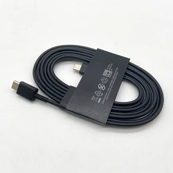 Samsung 45W UK Super Fast Charger Adapter - Black Cable