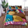 Masha Cartoon Duvet Cover Set without sheet King Queen Double Full Twin Single Size Bed Linen Set 6