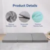Hcore Folding Mattress, 4 Inch Foldable Memory Foam Mattress with Bag, Portable Mattress Topper for Floor, Camping, Guest 3