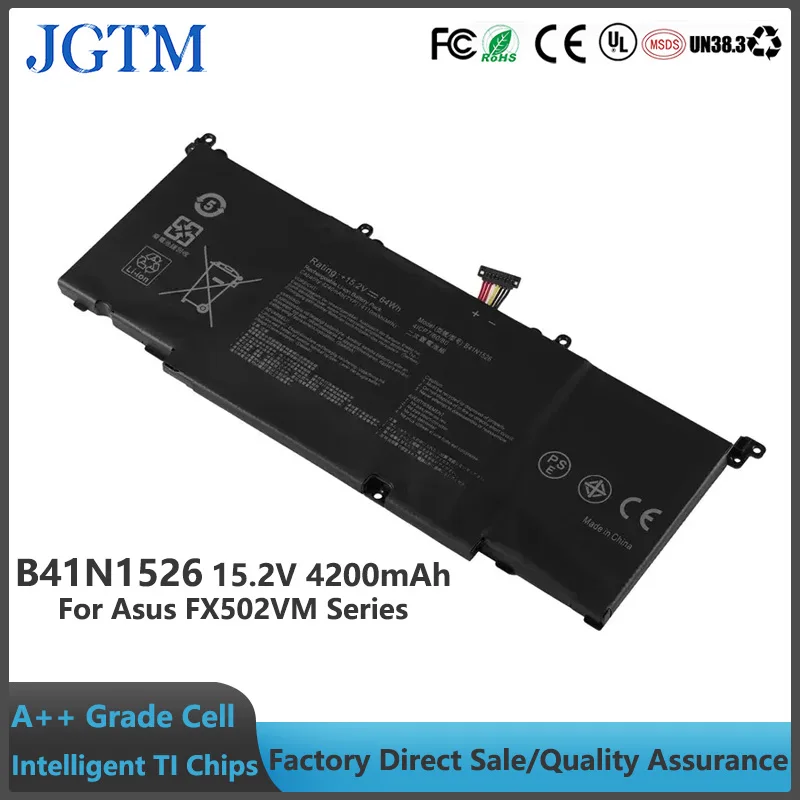 JGTM B41N1526 15,2 V 4200mAh Аккумулятор для ноутбука Asus FX502VM FX60VM FX502VM-AS73 ROG Strix GL502VT