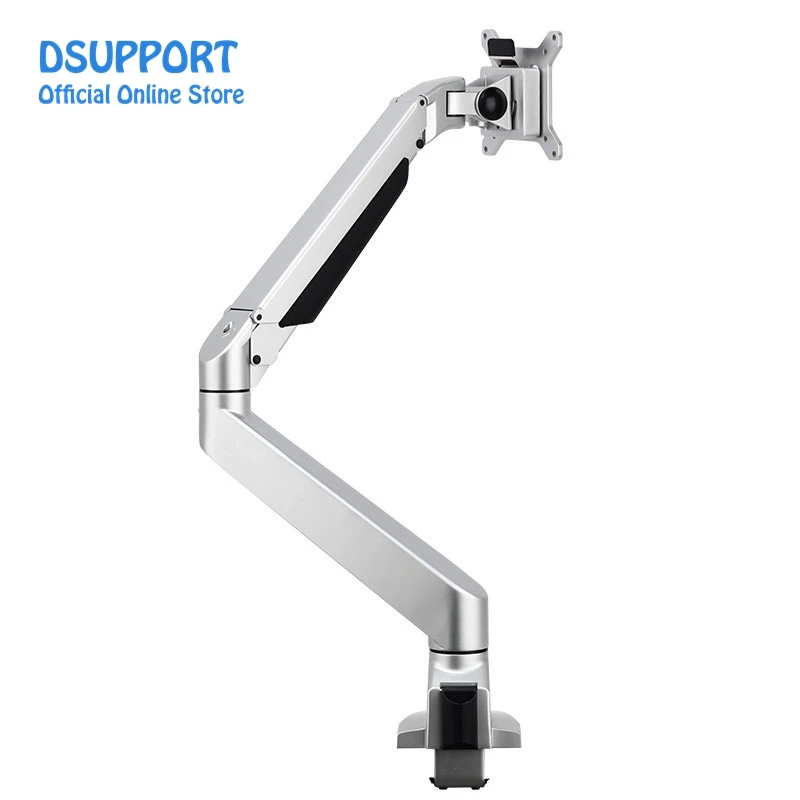 

Aluminum Gas Spring Loading 2-10kgs/8-20kgs Full Motion Desktop Monitor Holder LCD Computer Mount Arm