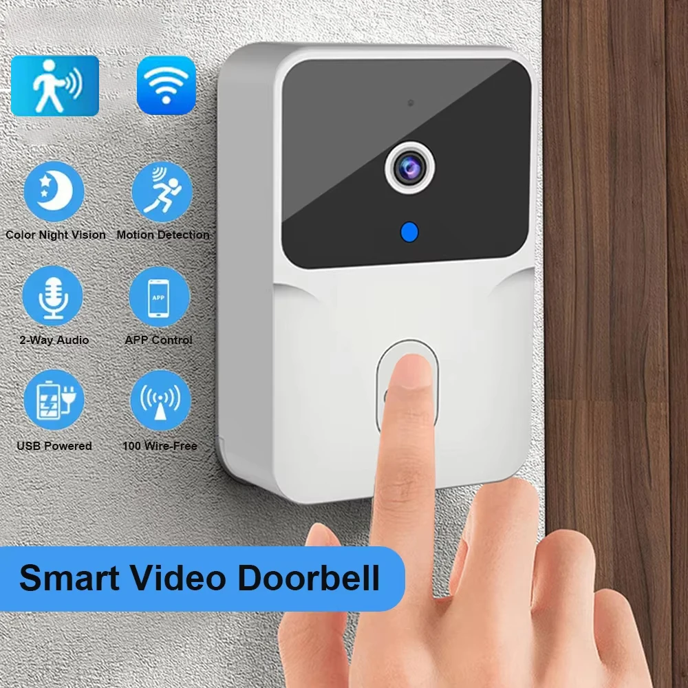 Video doorbell WiFi Video Doorbell Wireless HD Camera IR Alarm Security Smart Home Door Bell WiFi Intercom for Home
