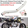 For SUZUKI DR-Z400 DRZ400 DR-Z DR Z 400 S E SM 2000 - 2022 Motorcycle Exhaust Muffler ORV Escape Moto Dirt Bike Middle Link Pipe