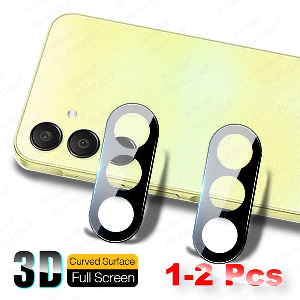 1-2Pcs 3D Camera Screen Protector Glass Per Samsung Galaxy A25 5G Lens Vetro Protettivo Samsang A05 A15 4G A35 A55 Hd Lens Case