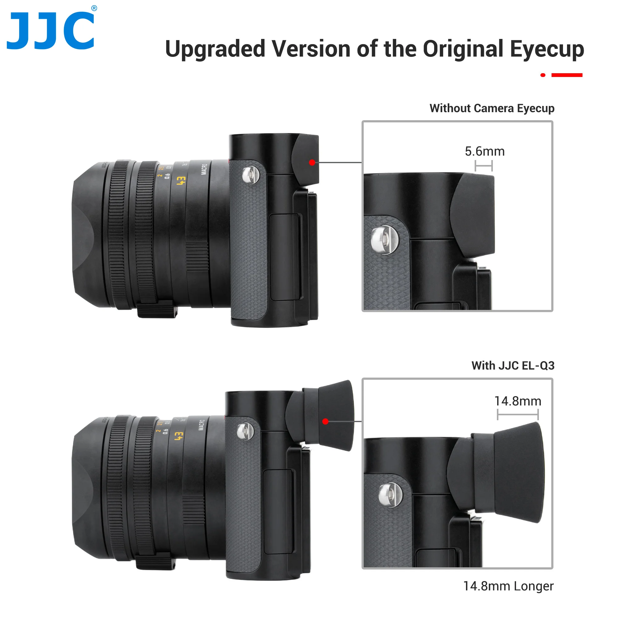 JJC Extended Widened Soft Silicon Camera Viewfinder Eyecup for - Main Image