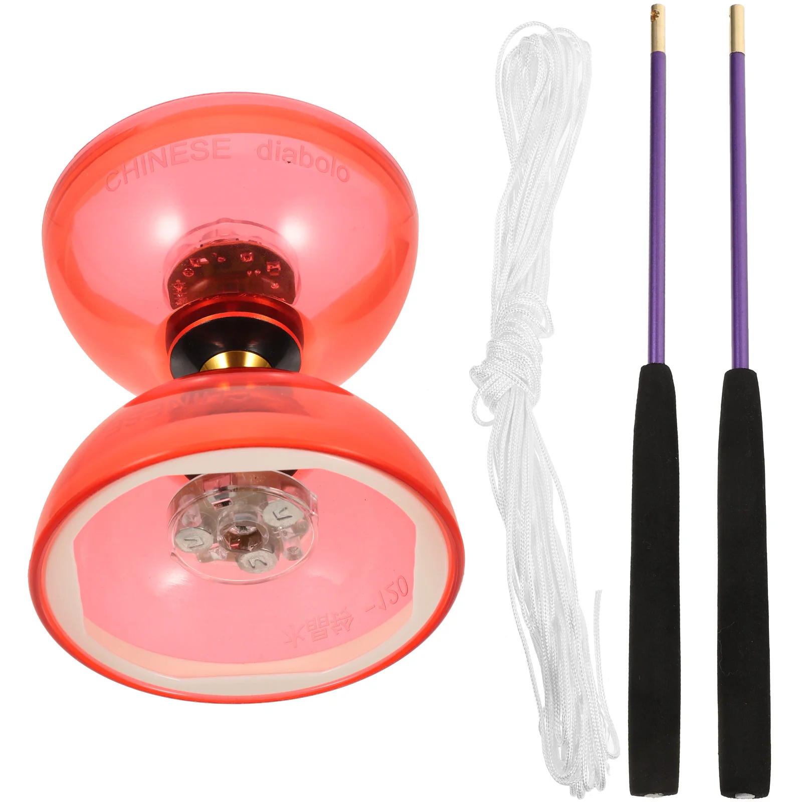 Crystal Bearing Diabolo Toys Beginner Juggling Trick Chinese Yoyo Soft Diabolo Toy