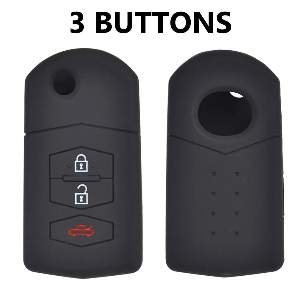 Silicone Car Key Case Cover - Keyless Remote Fob Shell Protector