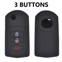 Silicone Car Key Case Cover - Keyless Remote Fob Shell Protector (Type 3)