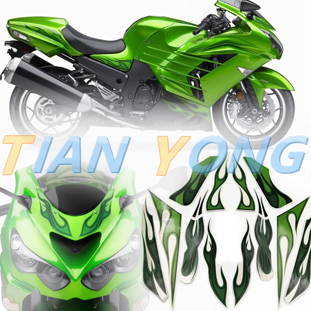 

Для Kawasaki Ninja ZX14R ZX 14R 2012-2013 Новый мотоциклетный комплект обтекателей для автомобиля наклейки защитные декоративные наклейки