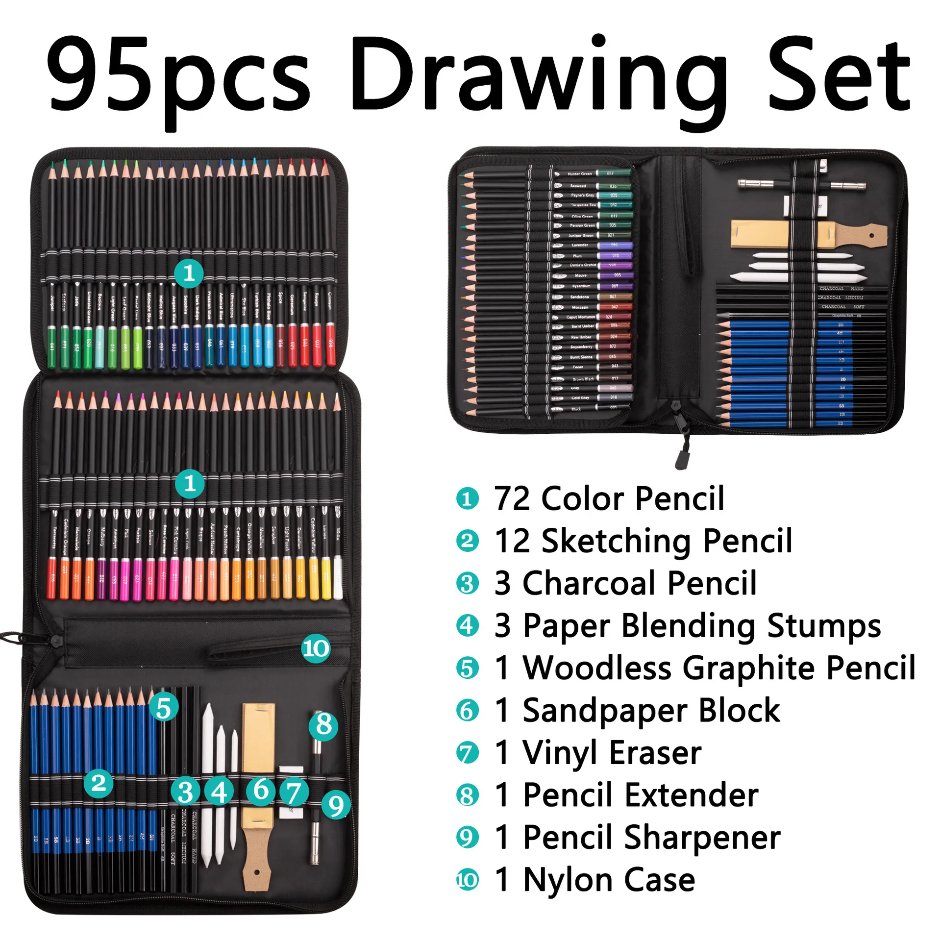 83 Pcs Advanced Colored Pencils Set Drawing Pencils and Sketching Kit Art  Tool Kit Professional Art Supplies Set Kid Gift - AliExpress