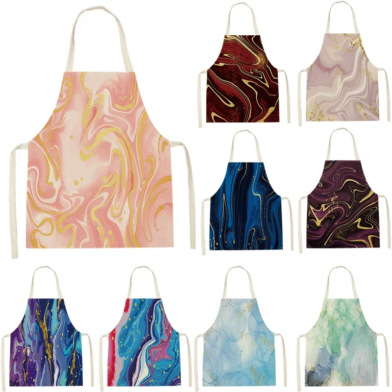 

Marble pattern Women kitchen apron Apron for hairdresser Woman kitchen apron aprons for women Men kitchen apron House cleaning