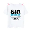 Big Brother Est 2025 Print Kid T-Shirt Child Summer T Shirt Tops Pregnancy Announcement Boys Shirts Toddler Short Sleeve Clothes 4
