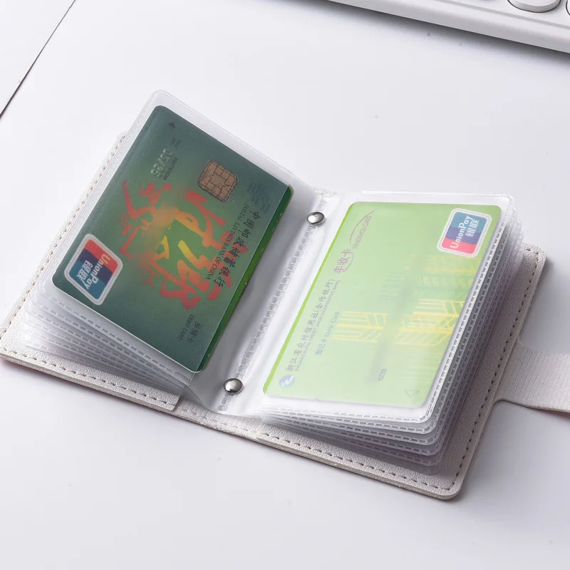 Women's exquisite mini card with multiple card slots, vintage ID storage wallet, new coin wallet