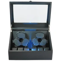 Remontoir de montres automatique pour 6 montres avec moteur silencieux, USB, LED, en cuir PU, boîte à montres mécanique à vitesse variable pour horloger 1
