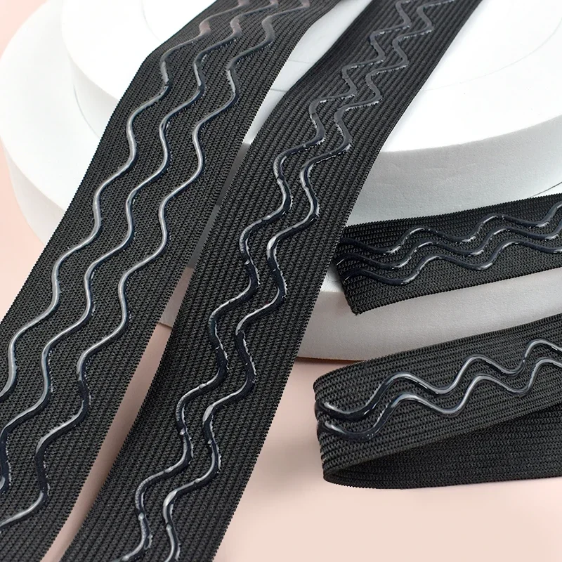 Silicone Elastic Non-Slip Stretch Tape for Sportswear and Garments
