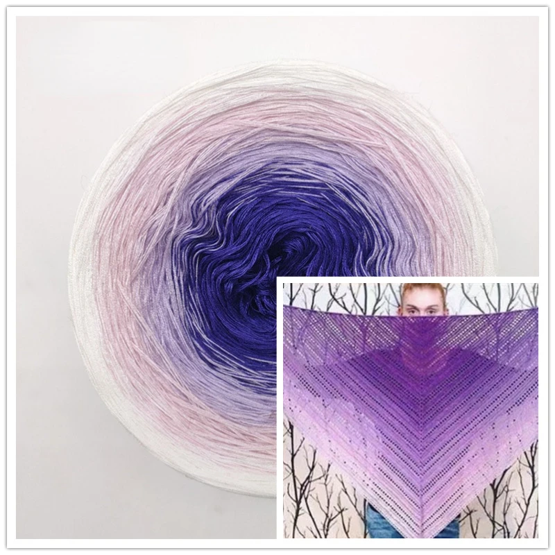 Cotton Yarn Mixed Strand Hand Wound Cake for DIY Knitting