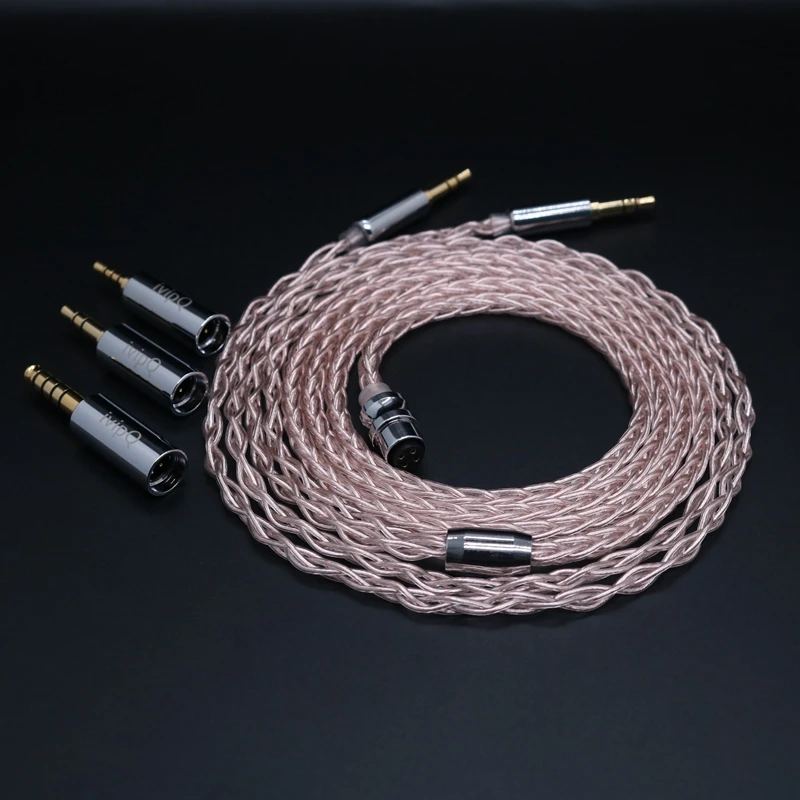 IvipQ-35   ׷̵ ̺ (2.5mm + 3.5mm + 4.4mm),8 ھ  7N OCC ̾ ̺, HD580 HD650 HD800 HIFIMAN anananda