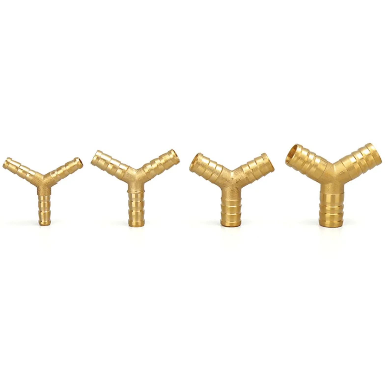 Brass Barb Pipe Fitting Straight Elbow T Y X Shape 2 3 4 Way Connector For Copper Water Tube