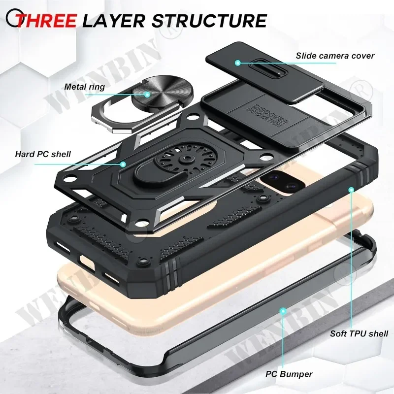 Heavy-Duty Shockproof Case with 360° Rotating Kickstand