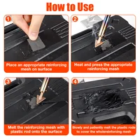 110/220V Car Bumper Repair Soldering Iron Kit Thermal Stapler Leather Ironing Tool Smoothing Tool With Glue Stick Plastic Repair - Image 5