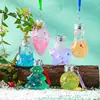 1/2X Transparent PET Bottles Mini Potion Bottle Seal Cap Plastic Vials Wedding DIY Drift Wishing Bottle Pendant Storage Jars 6