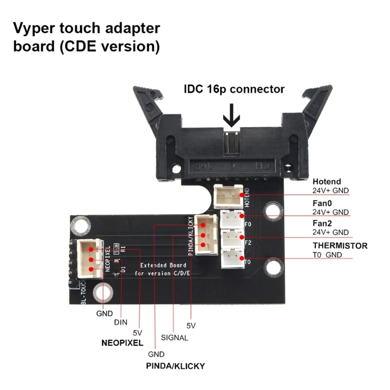 L74B 더 빠른 레벨링 가능 Anysub Vyper Touch 어댑터 보드 3D 프린터 액세서리