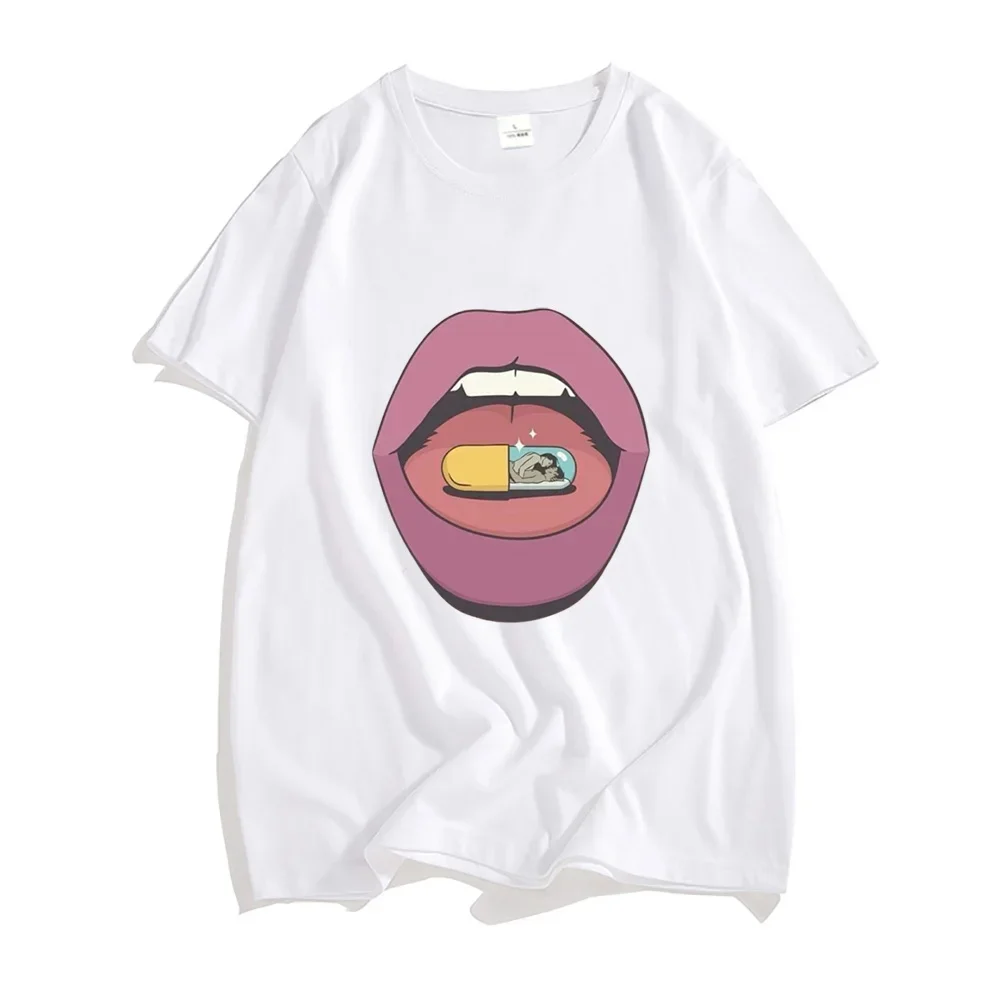 

Футболка мужская с графическим принтом, хлопок 100%, короткий рукав, свободная мягкая модная эстетичная рубашка, повседневная одежда, на лето