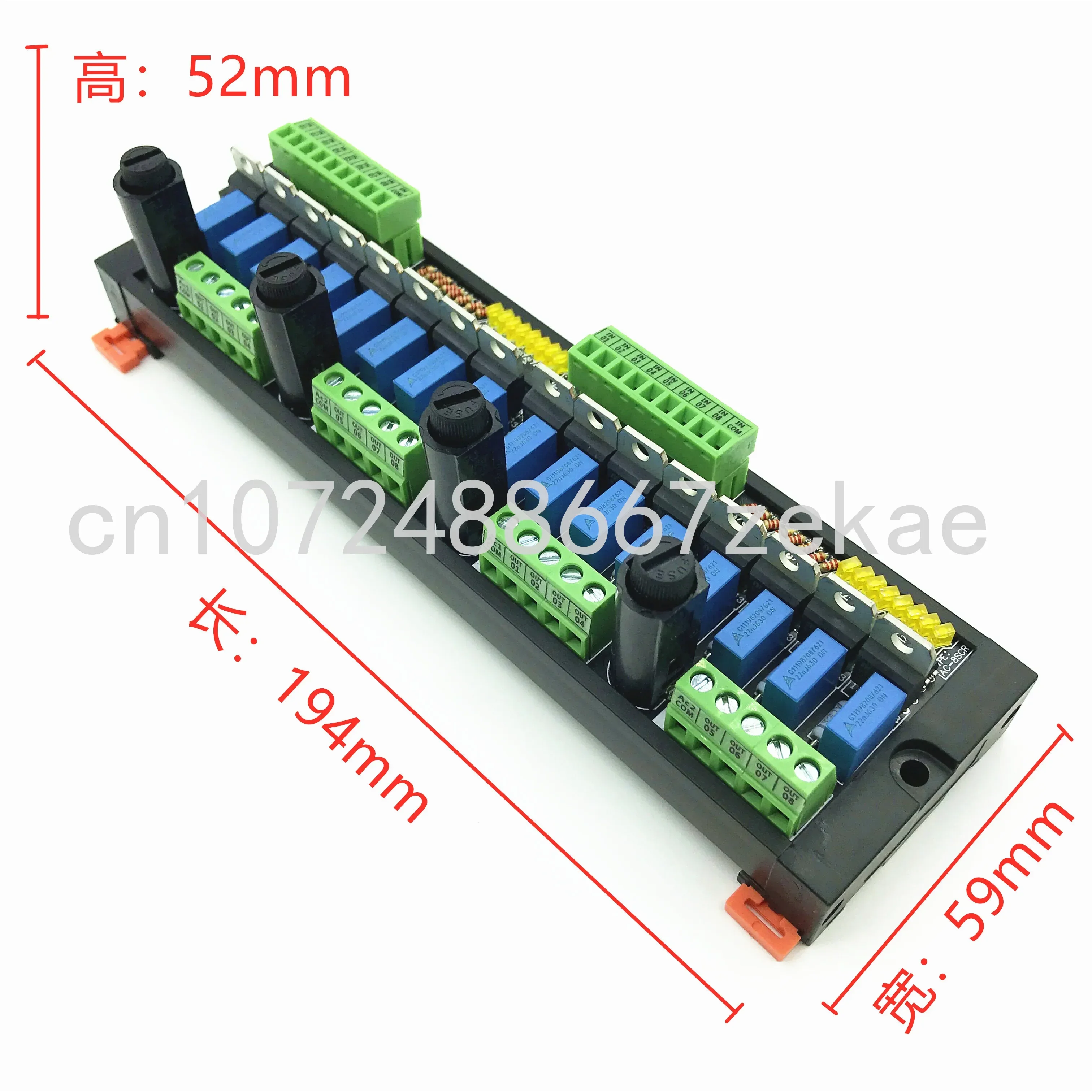 

16-channel PLC AC Power Amplifier Board SCR Optocoupler Isolation Non-contact Solid State Relay 220V