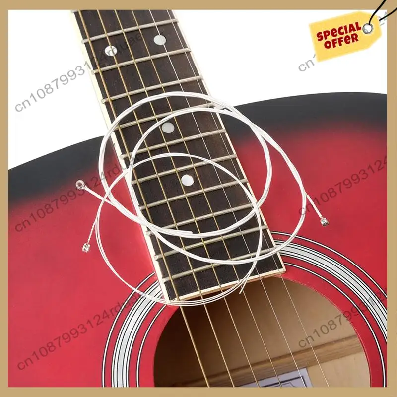 A75T 기타 현 A206 포크 기타 현 6 현 세트 포크 기타 현 세트 실버 화이트