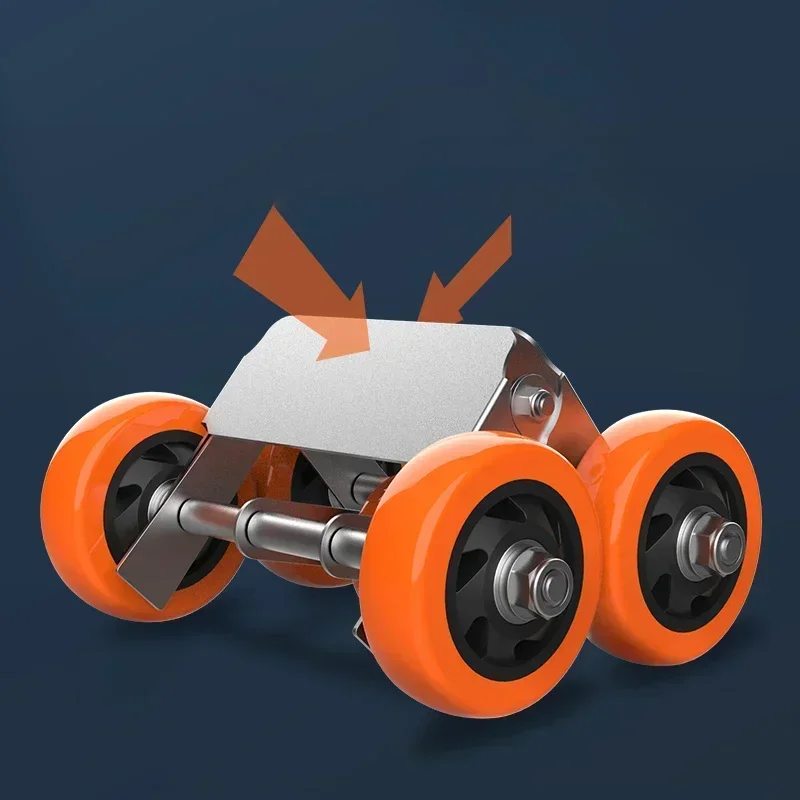 1500kg Capacity Vehicle Dolly Casters Heavy Duty Vehicle Skates Dolly Wheel Car Repair Slide Car Moving