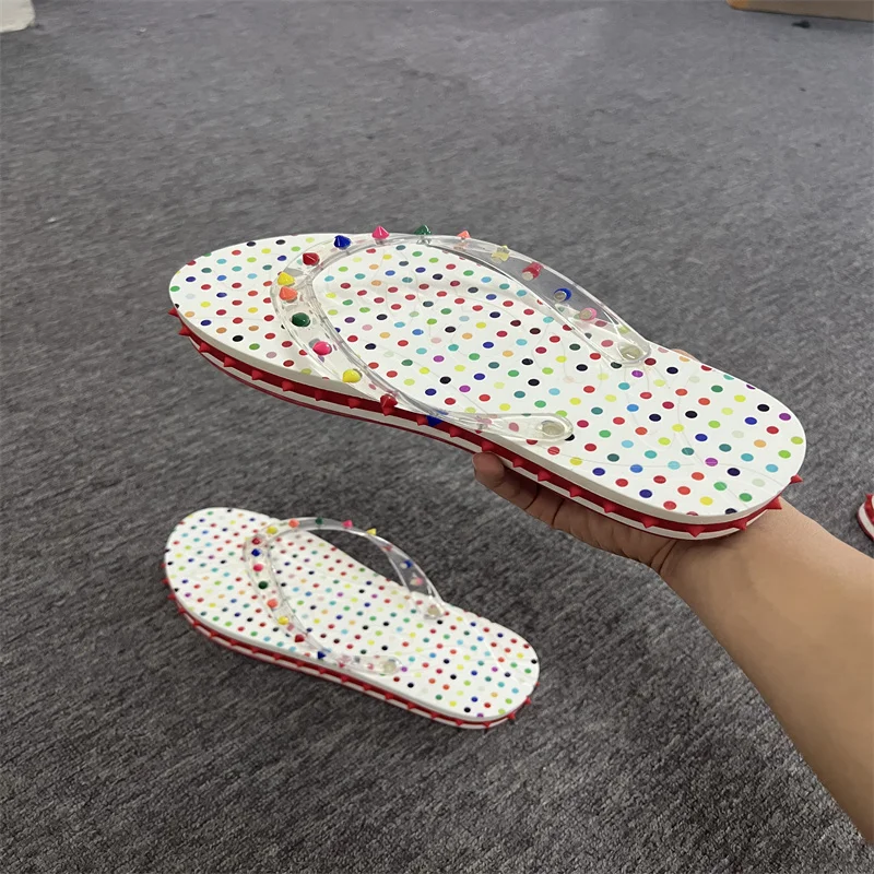 2023 Summer Candy Color High Quality Female Flip Flops Women Beach Slippers Fashion Breathable Casual Ladies Anti-skid Shoes