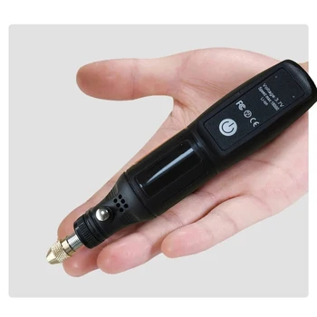 Mini trapano elettrico USB Wireless Mini trapano portatile utensile rotante lavorazione del legno penna per incisione strumenti Dremel per gioielli metallo vetro 1