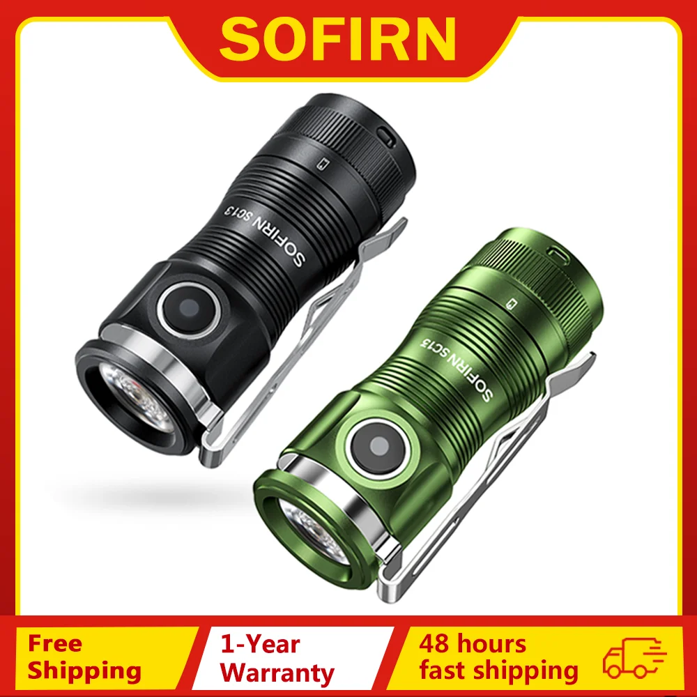 Sofirn Mini SC13 SST40 LED 1300lm taktyczna latarka akumulatorowa z Polski za $13.12 / ~47zł