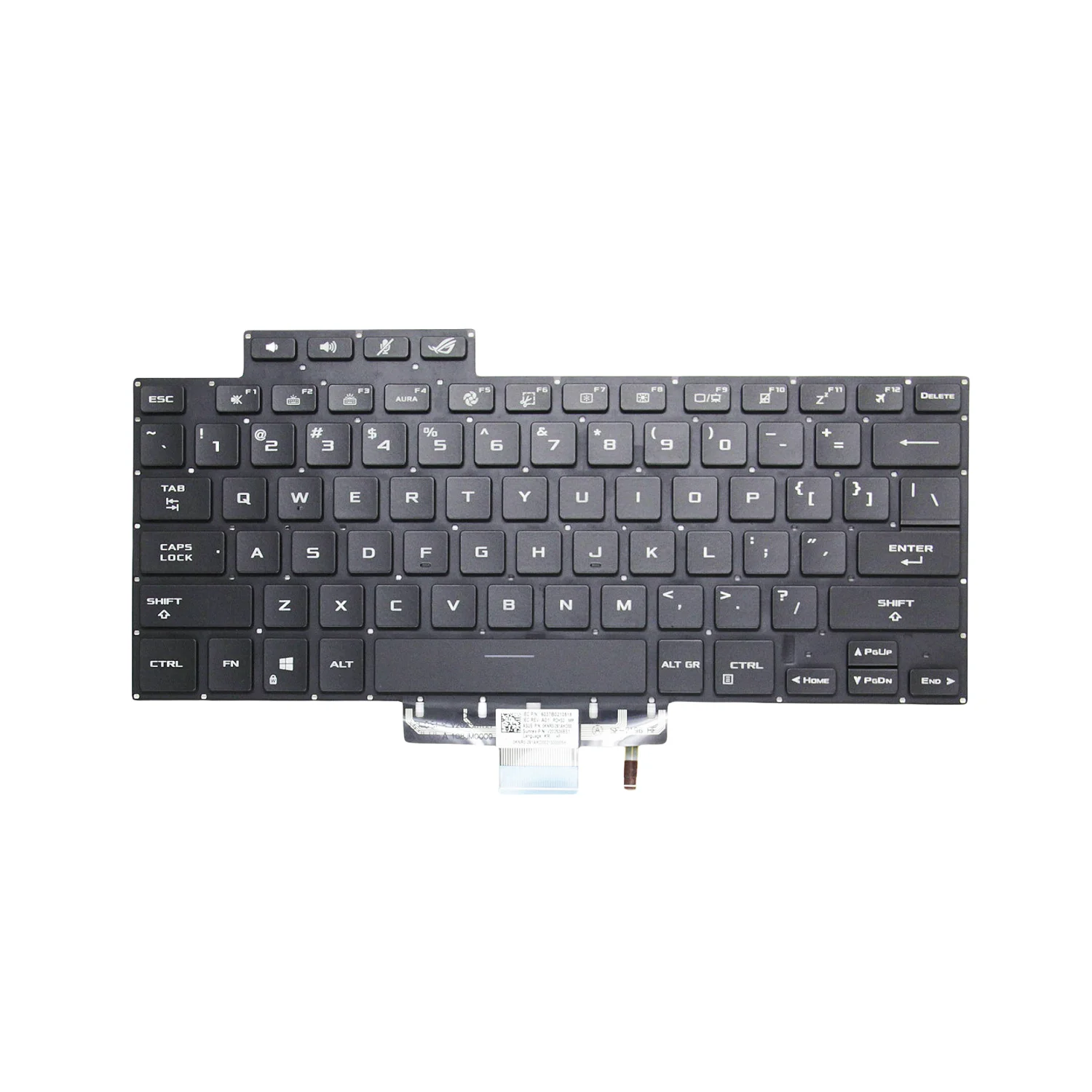 Inglês Teclado para Notebook para Asus Zephyrus Rog 16 G16 Ga503 15 Gu603 Gu603h Novo us ru - Imagem 4