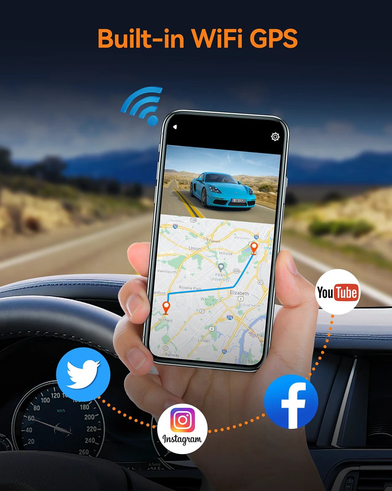 TOGUARD ڵ DVR  ,  1080P ĸ ķ, ó ,  GPS Ʈ, ġ ũ, G , 256GB, 2 ä, 4K
