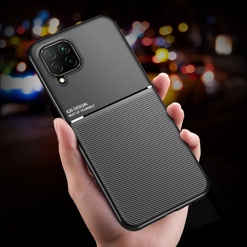 Luxury Matte Armor Magnetic Holder Plate Soft Bumper Cover